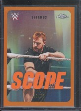 2026 Topps Chrome WWE Sheamus #SCO-22 Scope Orange Refractor /25 Celtic Warrior
