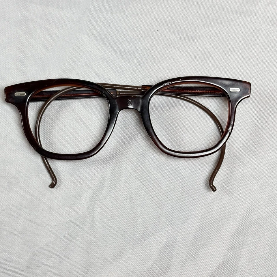 Винтажные валлийские защитные очки 1950-60-х годов только оправы с ободком гудка - Изображение 4 из 4