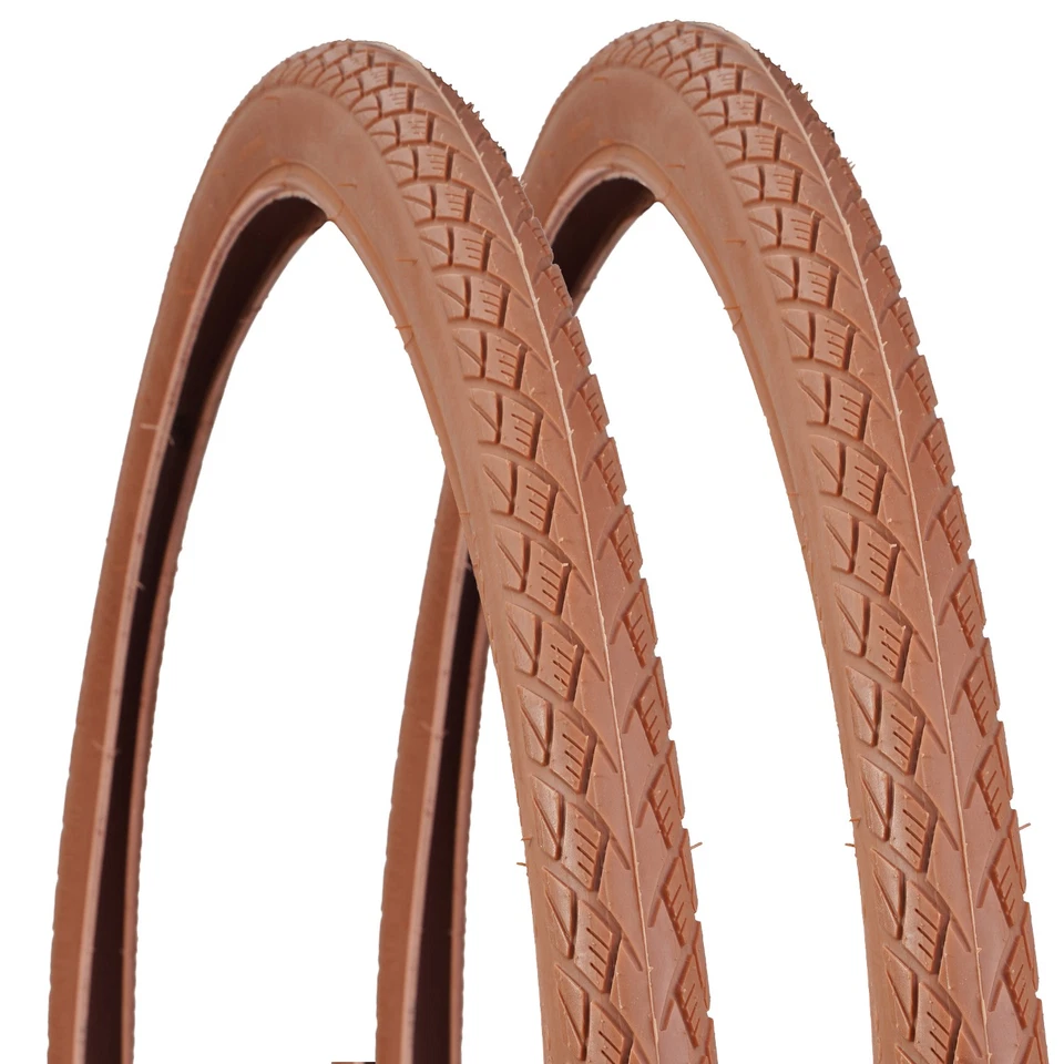 2x Set Fahrrad-Reifen Braun 28" 28 x1 1/2 Zoll ETRTO 40-635 Fahrrad-Decke Mantel