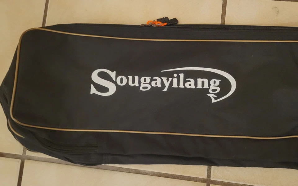 Estojo organizador de vara de pesca Sougayilang 3 camadas saco de armazenamento vara de pesca 63" - Imagem 2 de 3