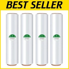 Heavy Duty 18" Stretch Wrap Roll - 1500ft Clear Cling Film