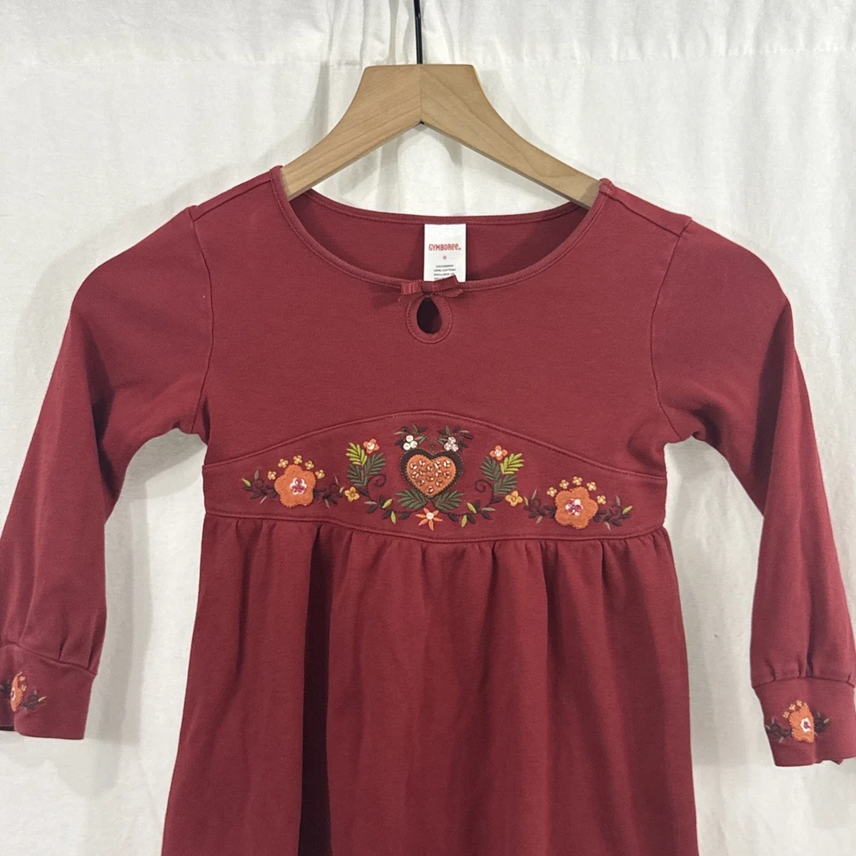 ВЫБЕРИТЕ Gymboree девочек красный платье EUC парк город Luxe город тротуар размер 6 - Изображение 2 из 4