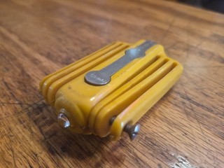 Vintage Loc Lite 3" hand held palm sized flashlight as is cond. rare