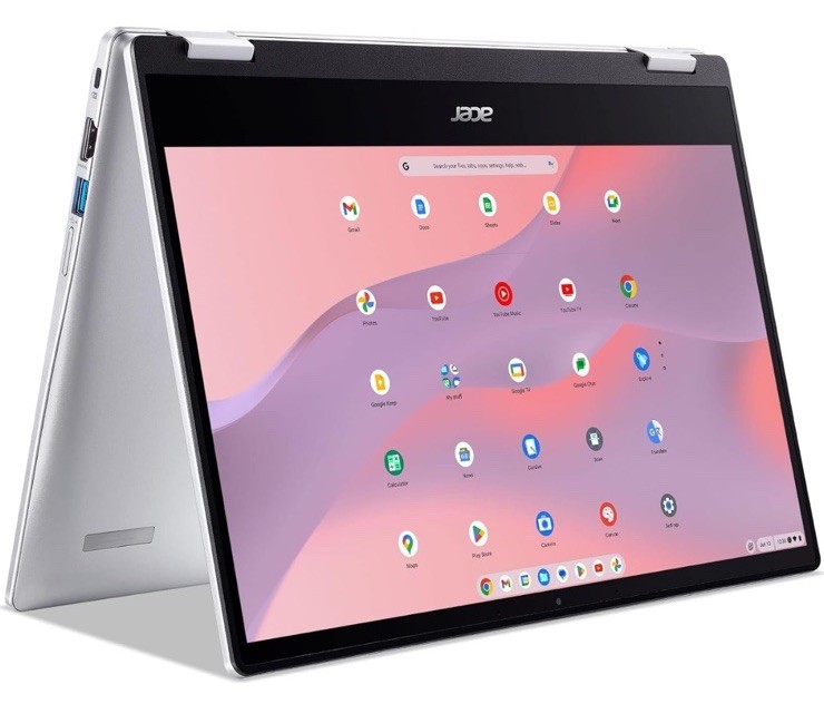 Acer Chromebook Spin 314 N6000 14" Touch 4GB LPDDR4X 128GB eMMC CP314-1H-P9G7