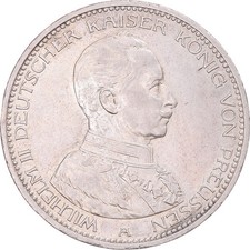 [#345095] Coin, German States, PRUSSIA, Wilhelm II, 5 Mark, 1914, Berlin, AU