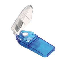 Pill Cutter Pill splitter Hand Operated stainless steel blade, Pill Storage