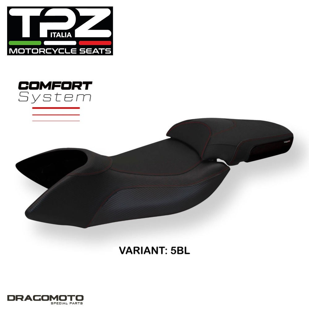 APRILIA MANA 850 2007-2016 Sattelbezüge AM8P1C-5BL-2 TPZ schwarz COMFORT SYSTEM