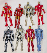 MARVEL COMICS Basic Iron Man Figure Lot Small 4" x8 Different Armor Suits loose