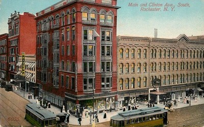 ROCHESTER NEW YORK MAIN & CLINTON AVENUE - VEREINIGTE STAATEN - POSTKARTE