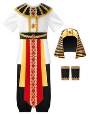 ReliBeauty Kids Boys Egyptian Pharaoh Halloween Costume, Size 110
