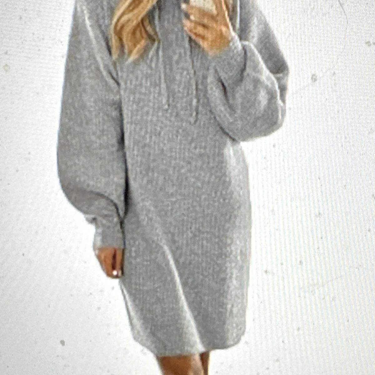 knitted dress with hood Cab Cable Knit Hoodie Dress Retrofete