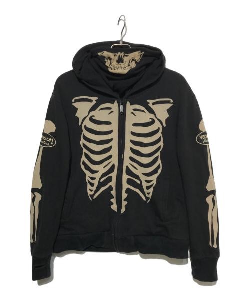 ジャケット・アウター VANSON Single Riders Jacket Skull XL y2k Vanson Special Custom Single Riders Jacket Type-2 ネイビー