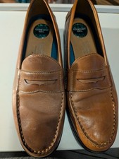 NUNN BUSH Brown Leather Men's Penny Loafer Slip-Ons Shoes Size 11.5