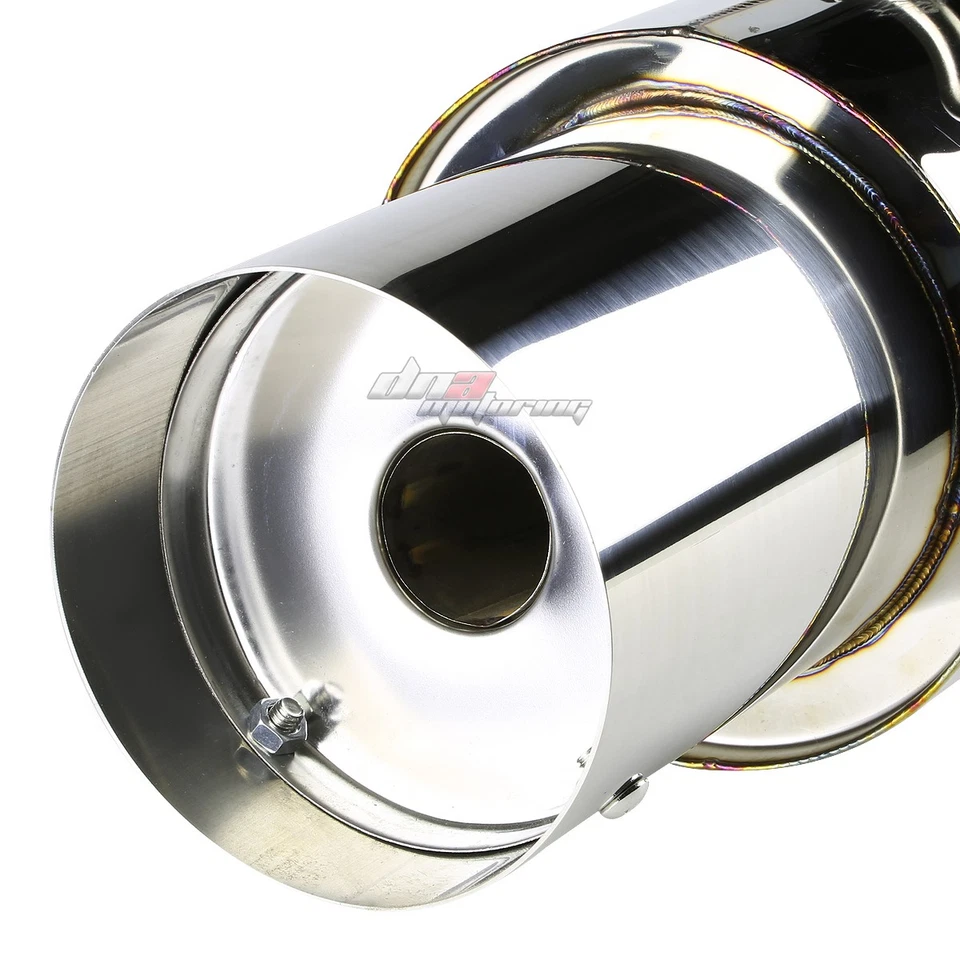 3.5"MUFFLER TIP STAINLESS STEEL EXHAUST CATBACK SYSTEM FOR 85-87 COROLLA AE86 - image 2 of 4