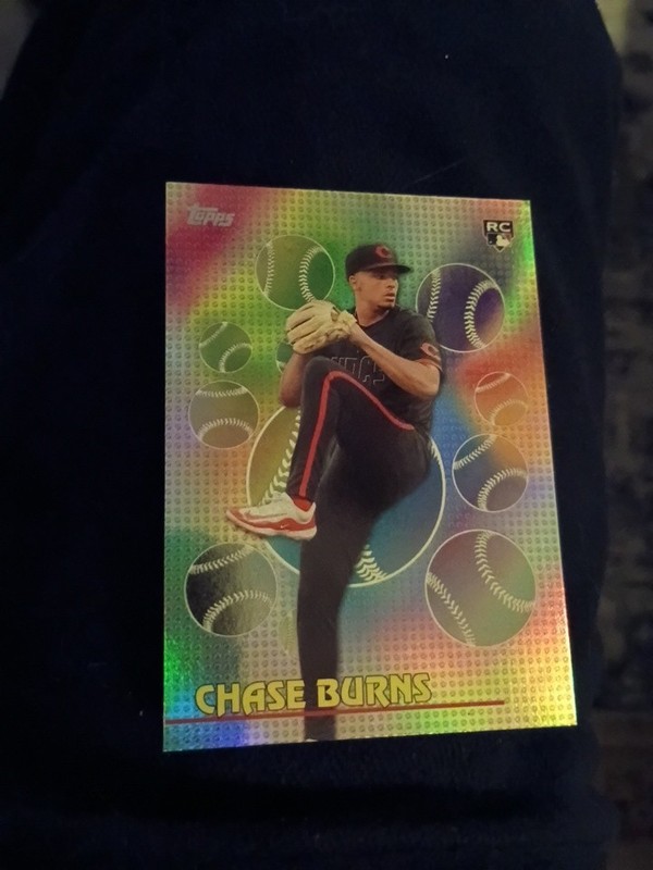 Topps 2024 Chrome Titans of the Game Chase Burns Rookie Insert TIT-1 Reds