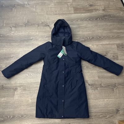 MARMOT Chelsea Waterproof Full-Length 700 Down Removable Hood Coat Womens Small