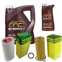 Inspektionspaket 6L Mannol 5W-30 FüR BMW E46 320D 318D E91 E83 2.0D 120D 520D