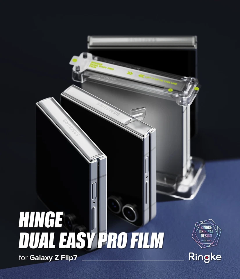 For Samsung Galaxy Z Flip 7 Protector | Ringke [Hinge Dual Easy Pro Film] - Image 2 of 4