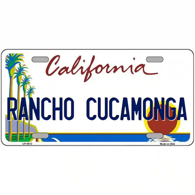 Rancho Cucamonga California Sunset Metal Sign