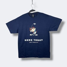 Vintage Warner Bros Looney Tunes Taz T Shirt Men XL Navy Blue Golf Retro Cartoon