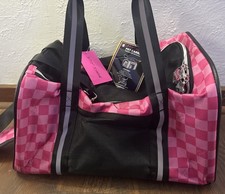 Pet Carrier For Dogs And Cats Up To 16 Pounds- Pink Checker Betsey Johnson