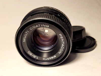 SERVICED M42 Pentacon electric 1,8/50 MC TOP CONDITION LENS Meyer Optik Oreston