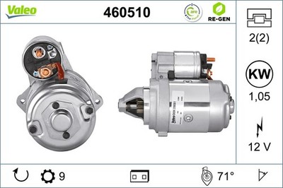 Anlasser Starter VALEO RE-GEN - AT 460510 +41.65  Pfand 12V für FIAT DUCATO Bus