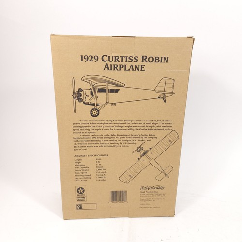 Vintage Ertl Wings Of Texaco 1929 Curtiss Robin Flugzeug Aircraft Diecast Toy Bank - Bild 2 von 3