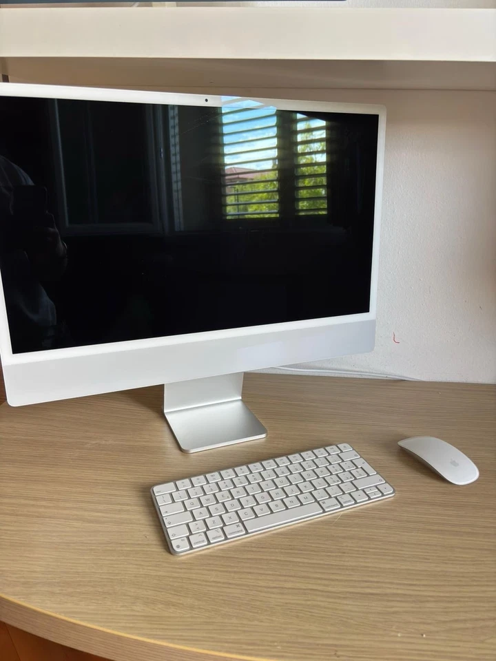 Apple iMac 24" (256GB SSD, Apple M1, 3,20GHz, 8GB, GPU 7‑core) Argento -... - Immagine 3 di 4
