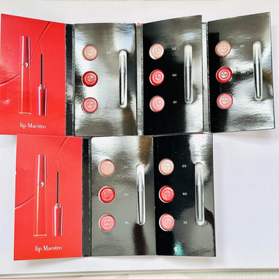 5X Giorgio Armani Lip Maestro Intense Velvet Color Sample 3 Shades 202, 400, 501