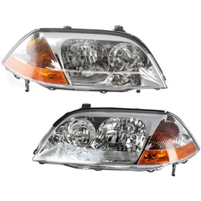 Driver and Passenger Side Headlight For Acura MDX 2001-2003 Halogen