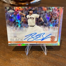 2019 Topps Chrome Ray Black Rookie Autographs Refractor /499 Auto Giants