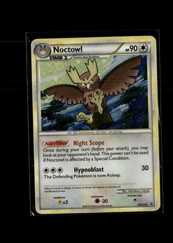 Noctowl HGSS06 Promo HGSS Black Star Promos Pokemon Moderately Played