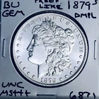 1879 S BU GEM MORGAN SILVER DOLLAR UNC MS+++ U.S. MINT RARE COIN 6871