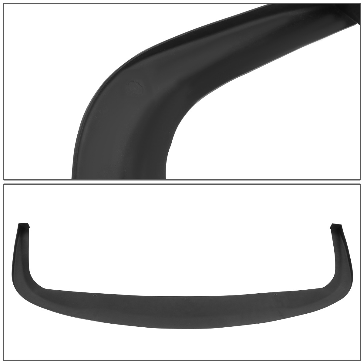 Universal 68" Front Bumper Lip / Under Panel - Flat Black Polyurethane Splitter Spoiler Valance Diffuser