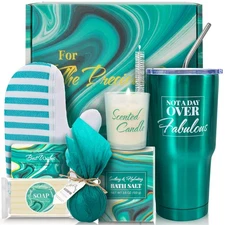 Bath Sets for Women Gift BODY & EARTH Gift Baskets for Women 8pcs Womens Christm