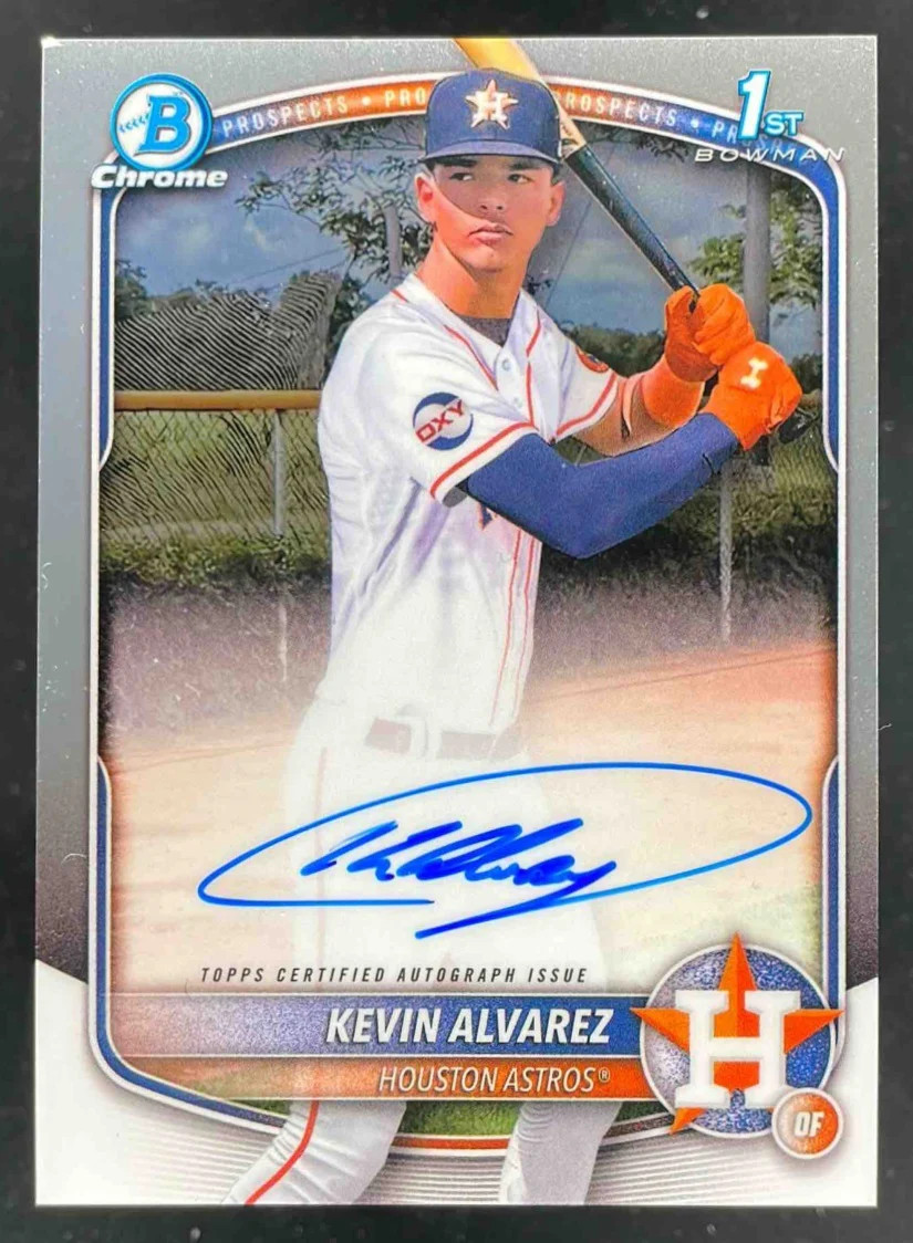 2025 Bowman Chrome Chrome Autograph #CPA-KA Kevin Alvarez RC Prospect Auto