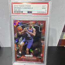 Panini 2019-20 Prizm - Mfiondu Kabengele #271 Red Ice Prizm RC PSA 9
