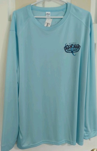 Ron Jon XL Light Blue UPV 50+ Sun Protection Shirt. Long Sleeve. New/Tags