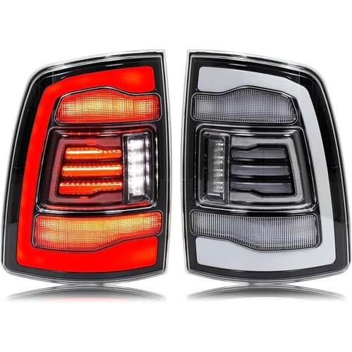 Pair LED Tail Light for 2009-2018 Dodge Ram 1500 2500 3500 Rear Light Clear Lens