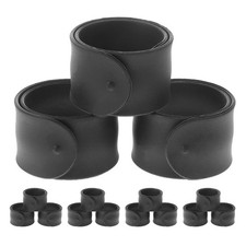 18 Pcs Silicone Slap Bracelet Bulk Bracelets Blank Snap Wristbands