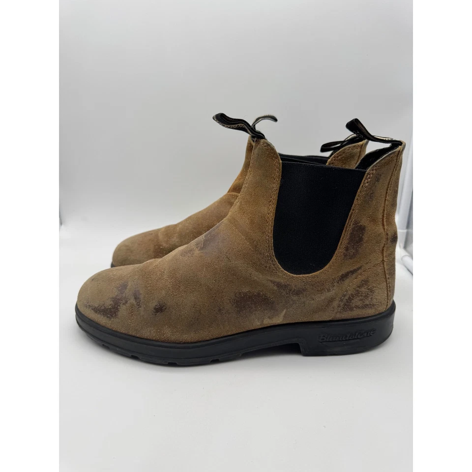 Botas Chelsea Blundstone de cuero gamuza marrón para hombre talla AU9/US8 Foto 3 de 4