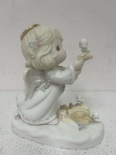2005 Precious Moments Christmas Is Loving Angel Figurine 5.75"