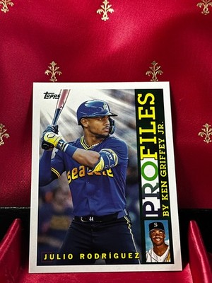 Julio Rodriguez 2026 Topps Series 1 #TP-21 Profiles by Ken Griffey Jr.