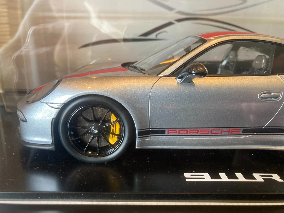 RARE PORSCHE 911 R TYPE 991 SILVER 391/991 1/18 SPARK - Photo 4/4
