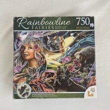 Rainbowline Fairies QUEEN OF THE NIGHT FAIRIES Foil 750pc Jigsaw Puzzle Sealed