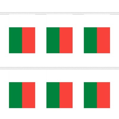 Flagtex Madagaskar Rechteck Wimpelkette