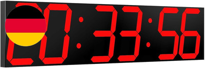 Digitale Wanduhr, Übergroße Led-Digitaluhr Mit Auto-Dimmer, Riesiger Countdown-T