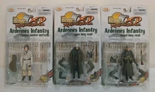 (3) The Ultimate Soldier XD 1:18 scale Ardennes Infantry Battle Of The Bulge