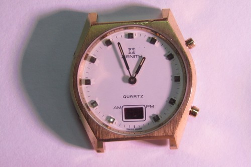 seltene Herren Zenith Alarm Uhr für Ersatzteile/Reparatur-38